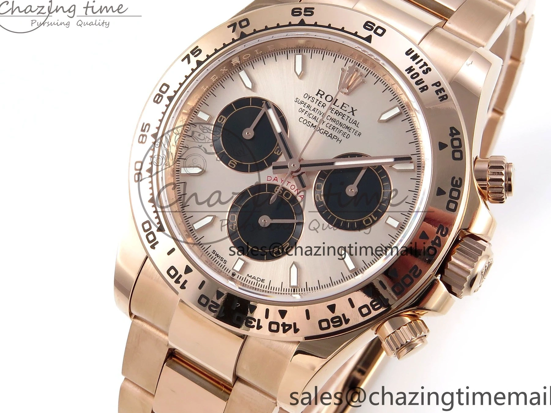 MiroTime 0507 Daytona 126505 APSF 1:1 Best Edition RG Black Dial on RG Braclet SH Sporty 730